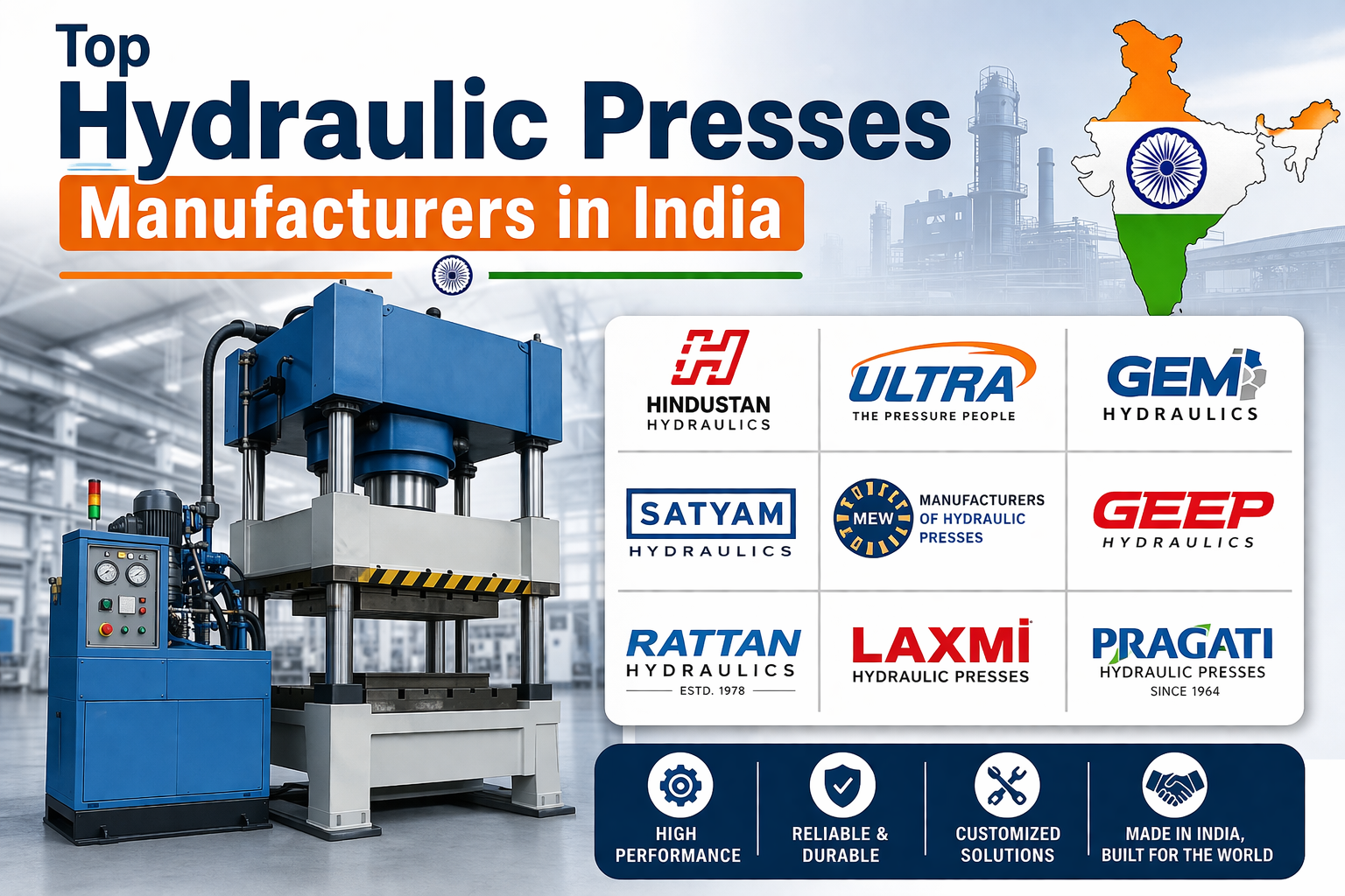 Top Hydraulic Presses Manufacturers in India